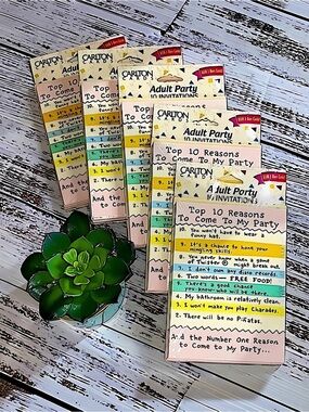 NWT Vintage Carlton Cards Adult Party
Invitations NOS Sealed (50 Total)